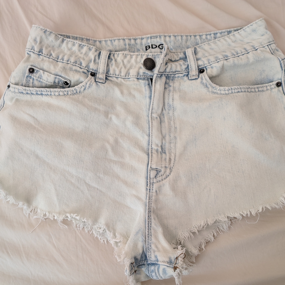 BDG Women's Light Blue Denim Booty Shorts